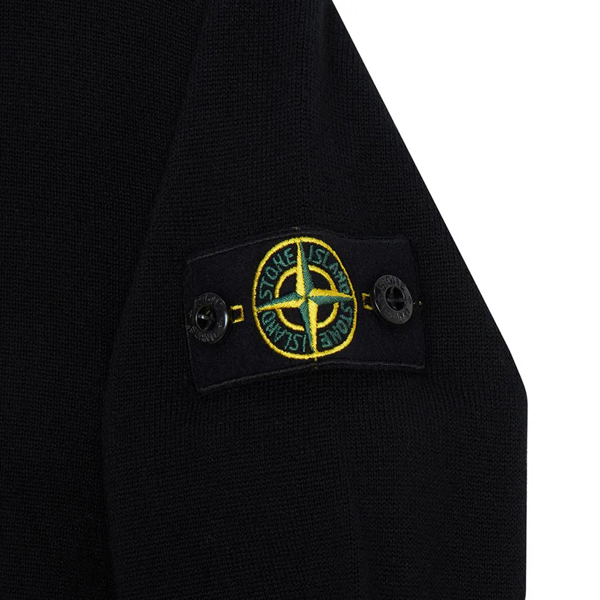 Compass-Badge Crew-Neck Sweater