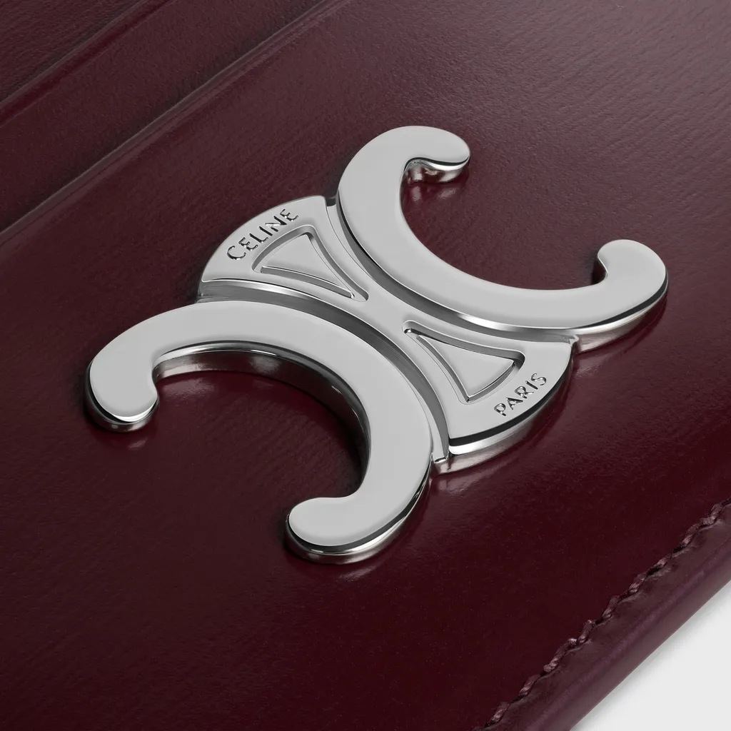 Card Holder Triomphe In Shiny Calfskin