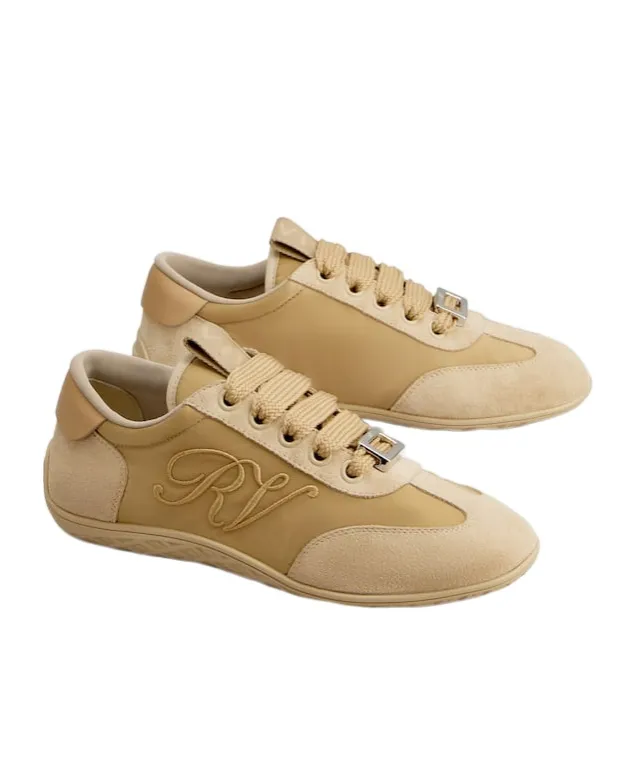 Viv Low Embroidered-Logo Sneakers