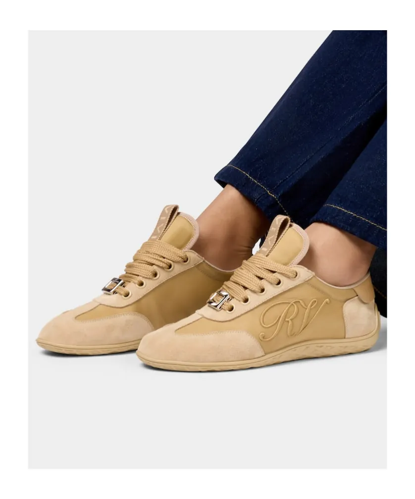 Viv Low Embroidered-Logo Sneakers