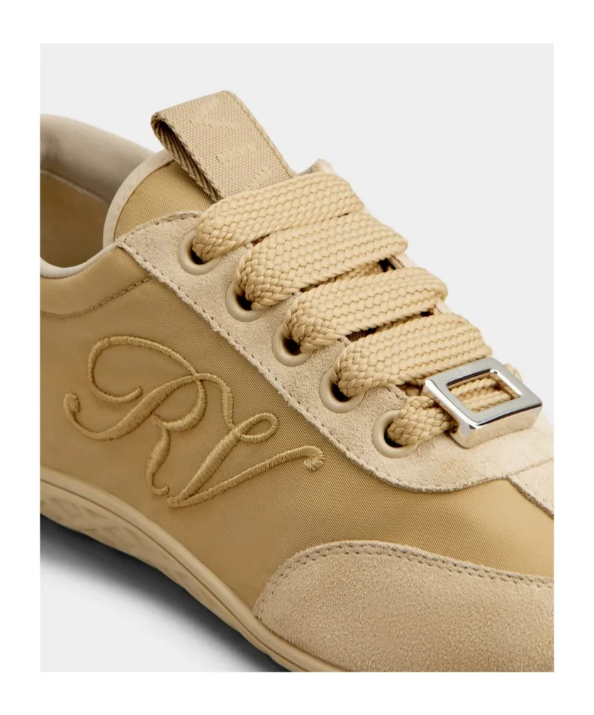 Viv Low Embroidered-Logo Sneakers