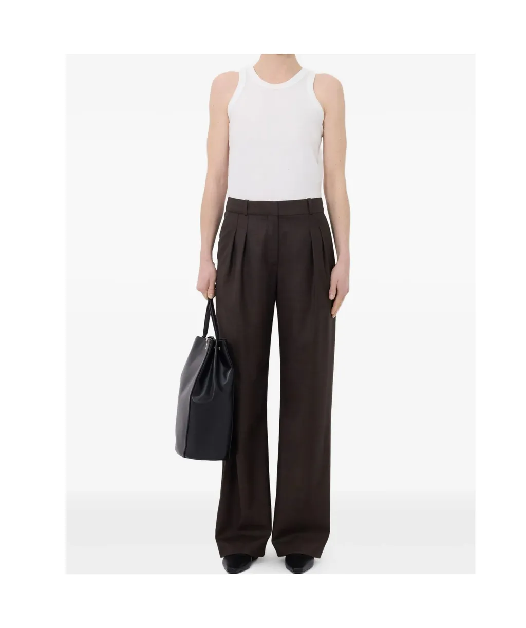 Loulou Studio Coll Straight-Leg Trousers