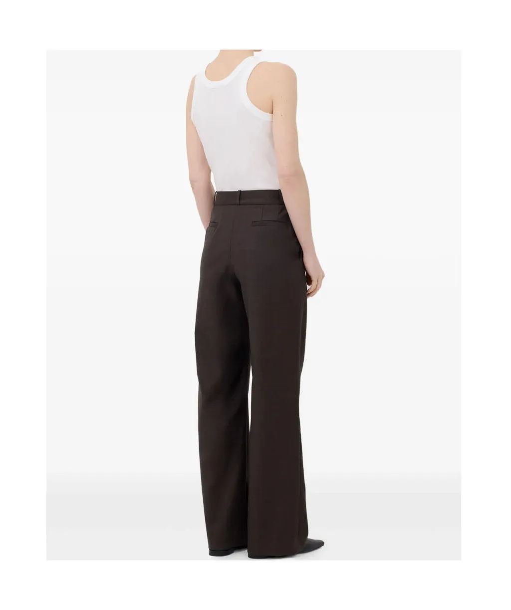 Loulou Studio Coll Straight-Leg Trousers