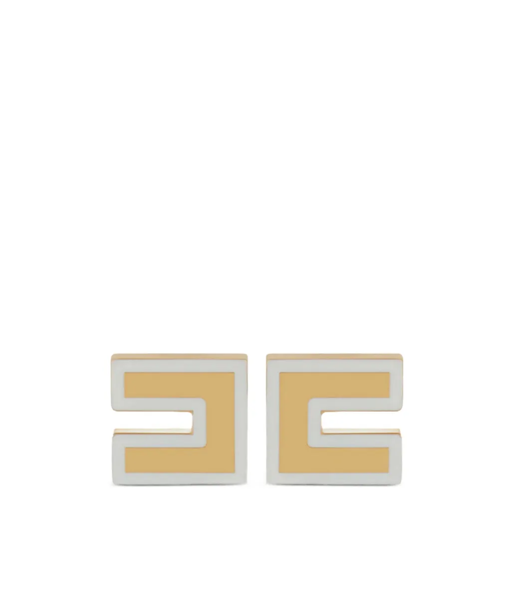 Logo Square Earrings