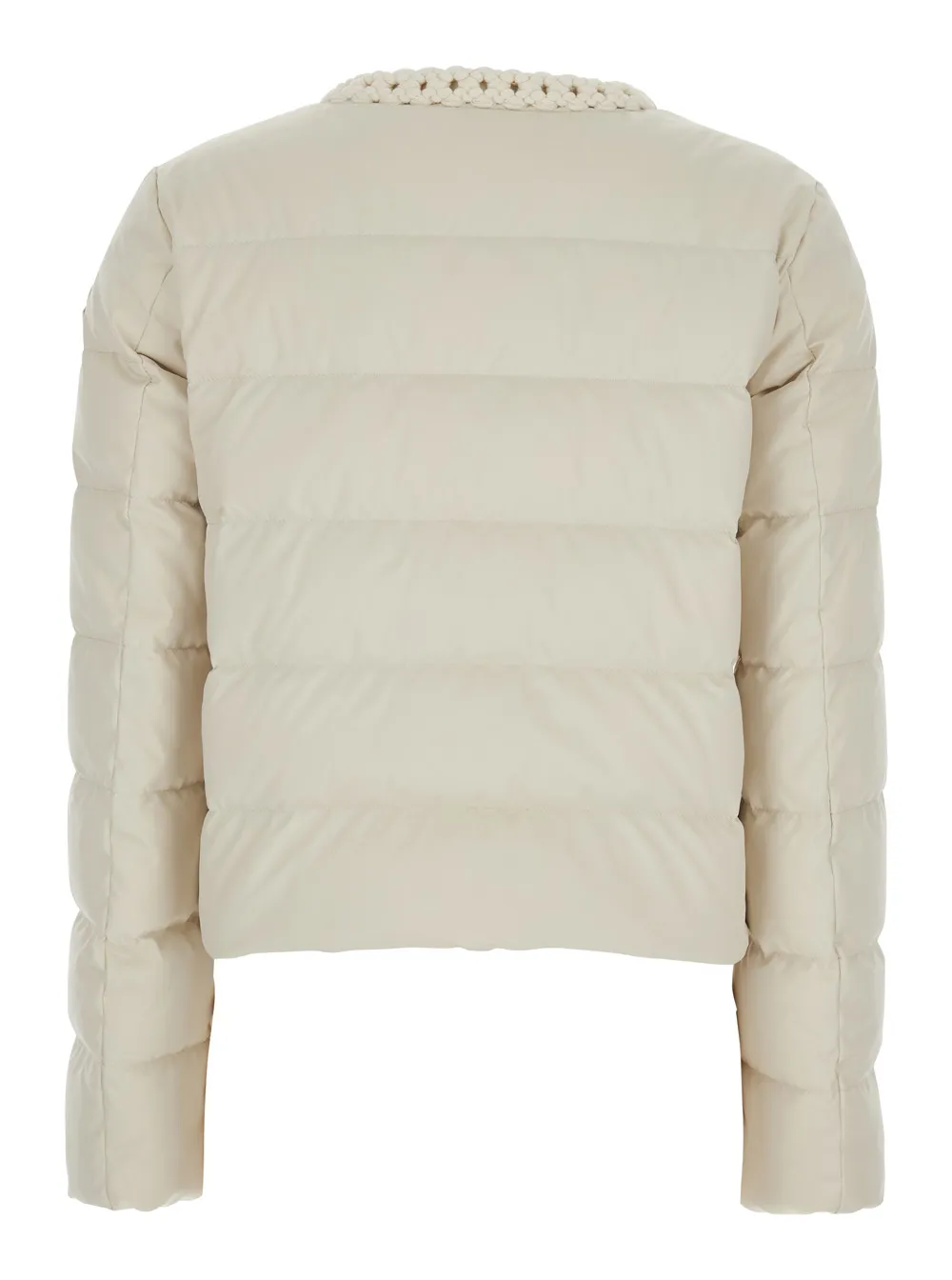Braid-Trimmed Quilted Jacket