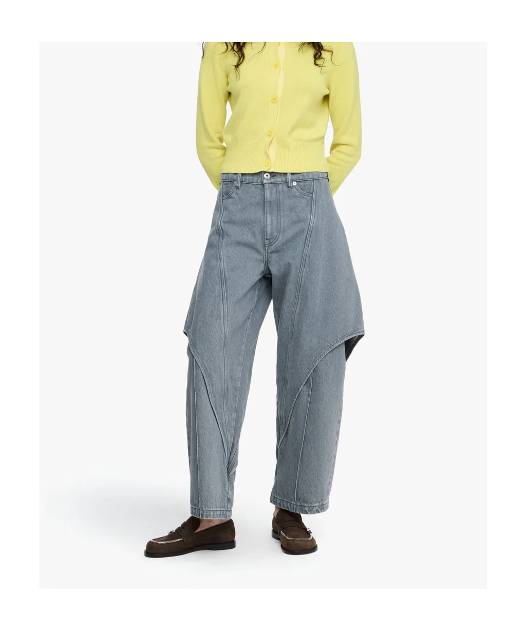 Panelled Denim Trousers