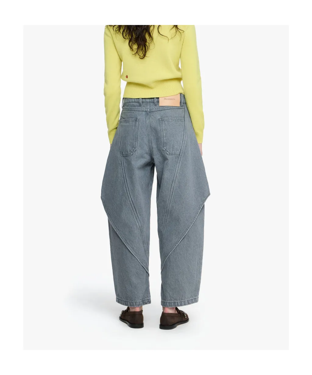 Panelled Denim Trousers