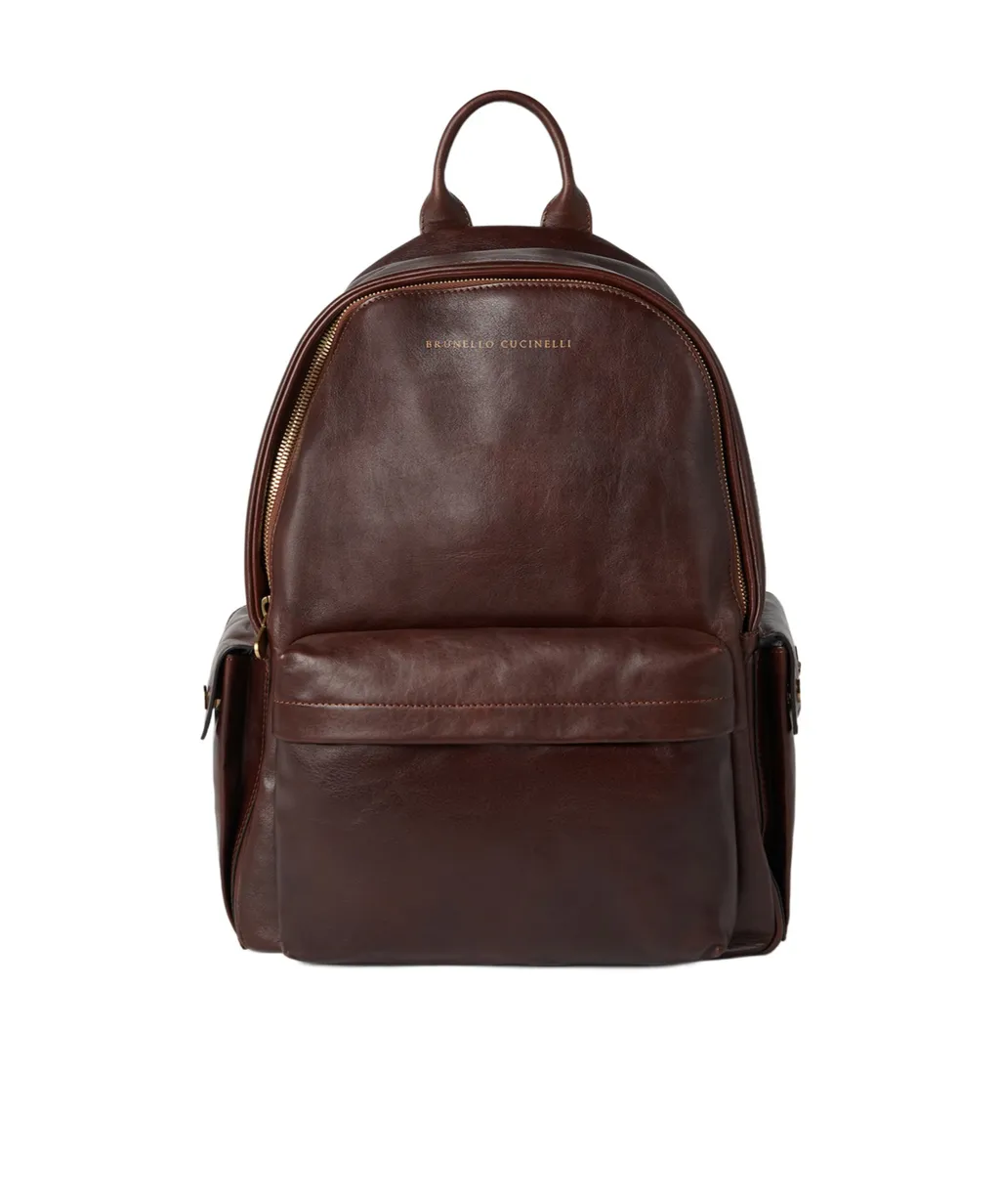 Brunello Cucinelli Zip-Up Travel Backpack