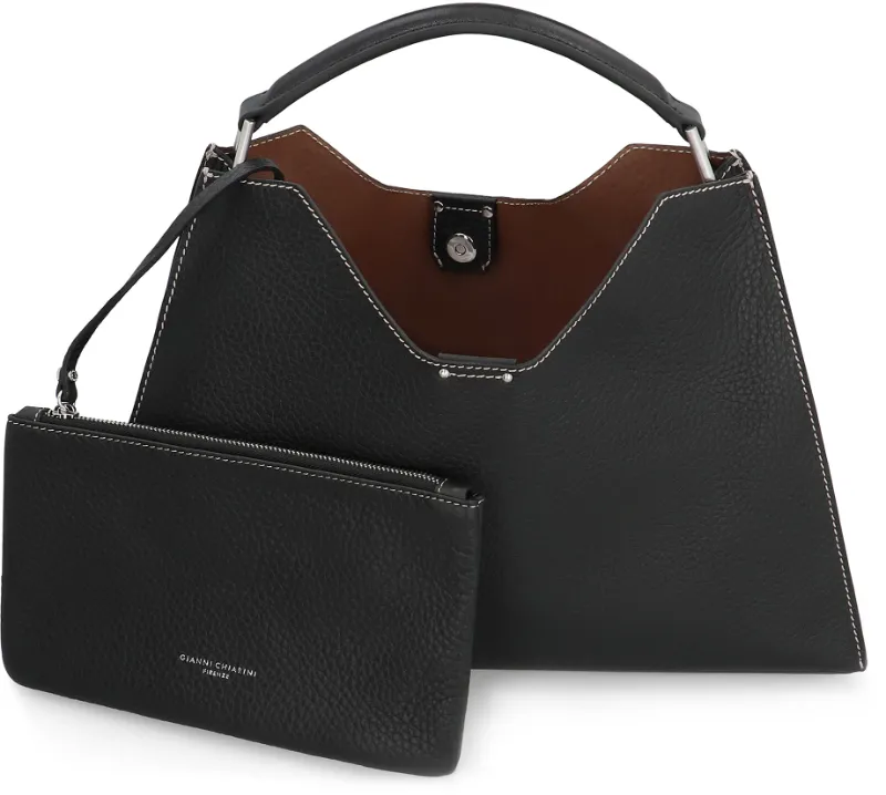 Aurora Leather Top-Handle Tote Bag