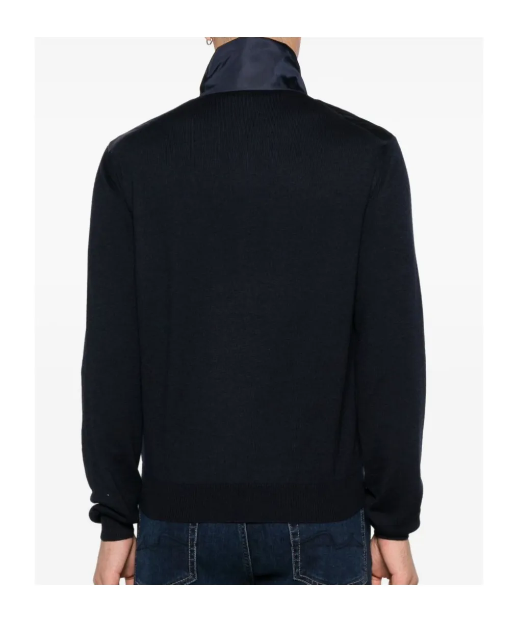 Prada Logo Plaque Zipped Jacket