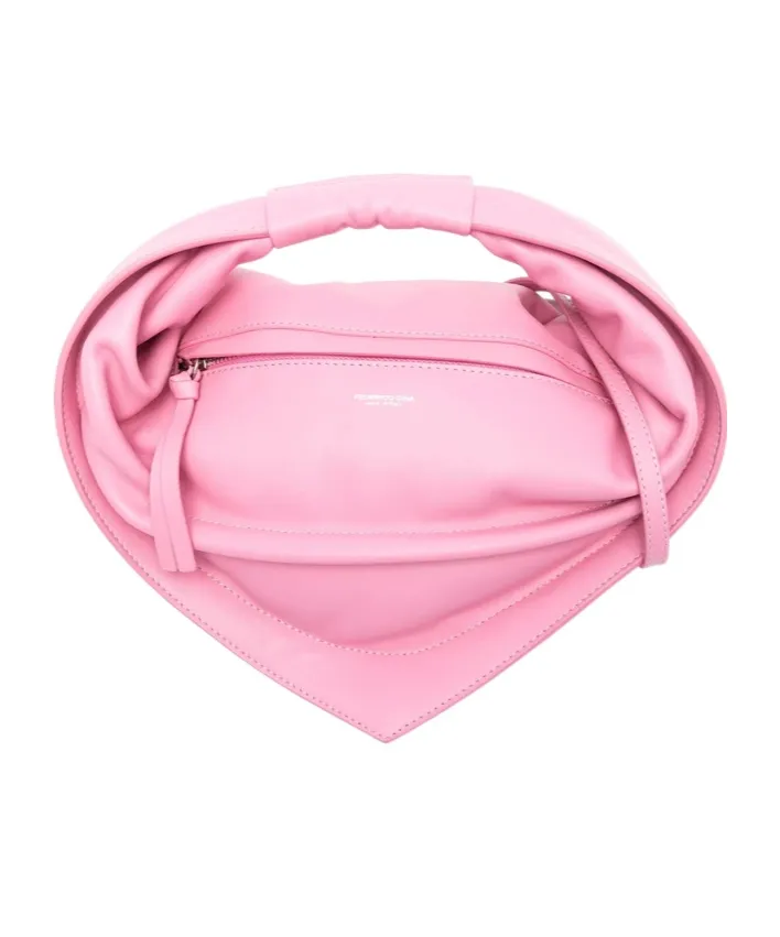 Pleated Logo Handbag