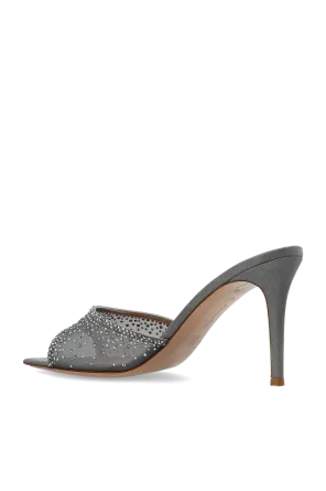 85Mm Rania Crystal-Embellished Heeled Mules