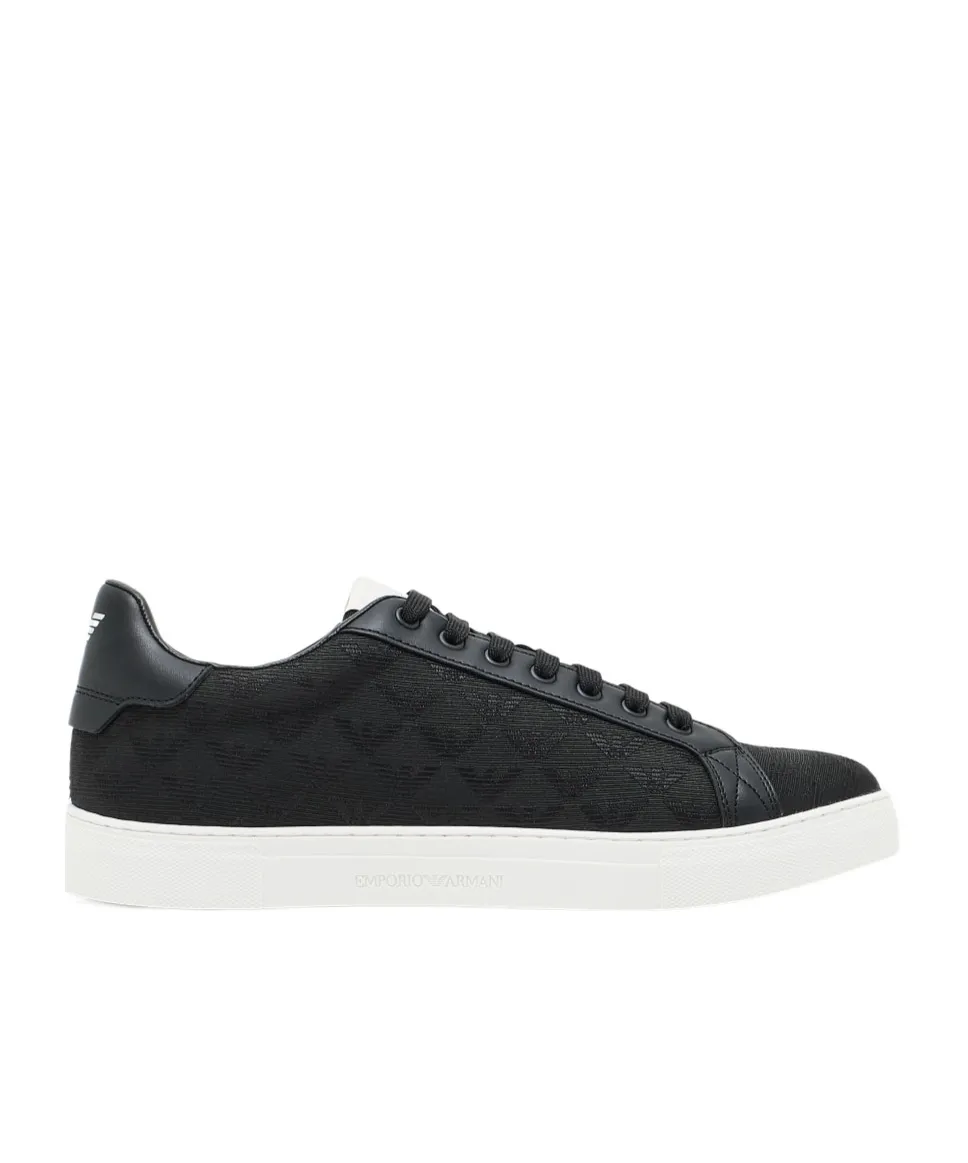 Lace-Up Eagle-Logo Sneakers
