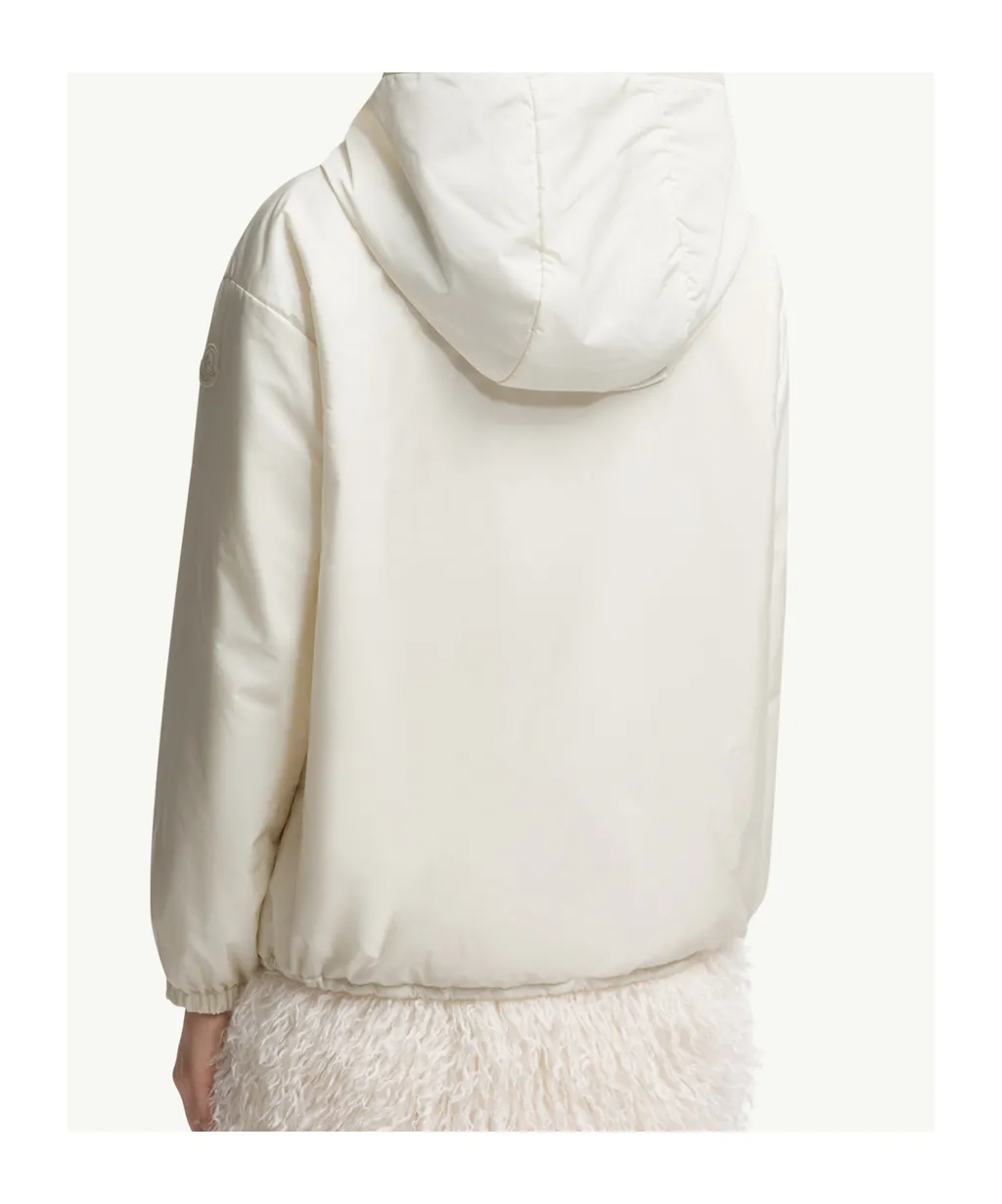 Moncler Teddy-Trimmed Padded Zip-Up Hoodie