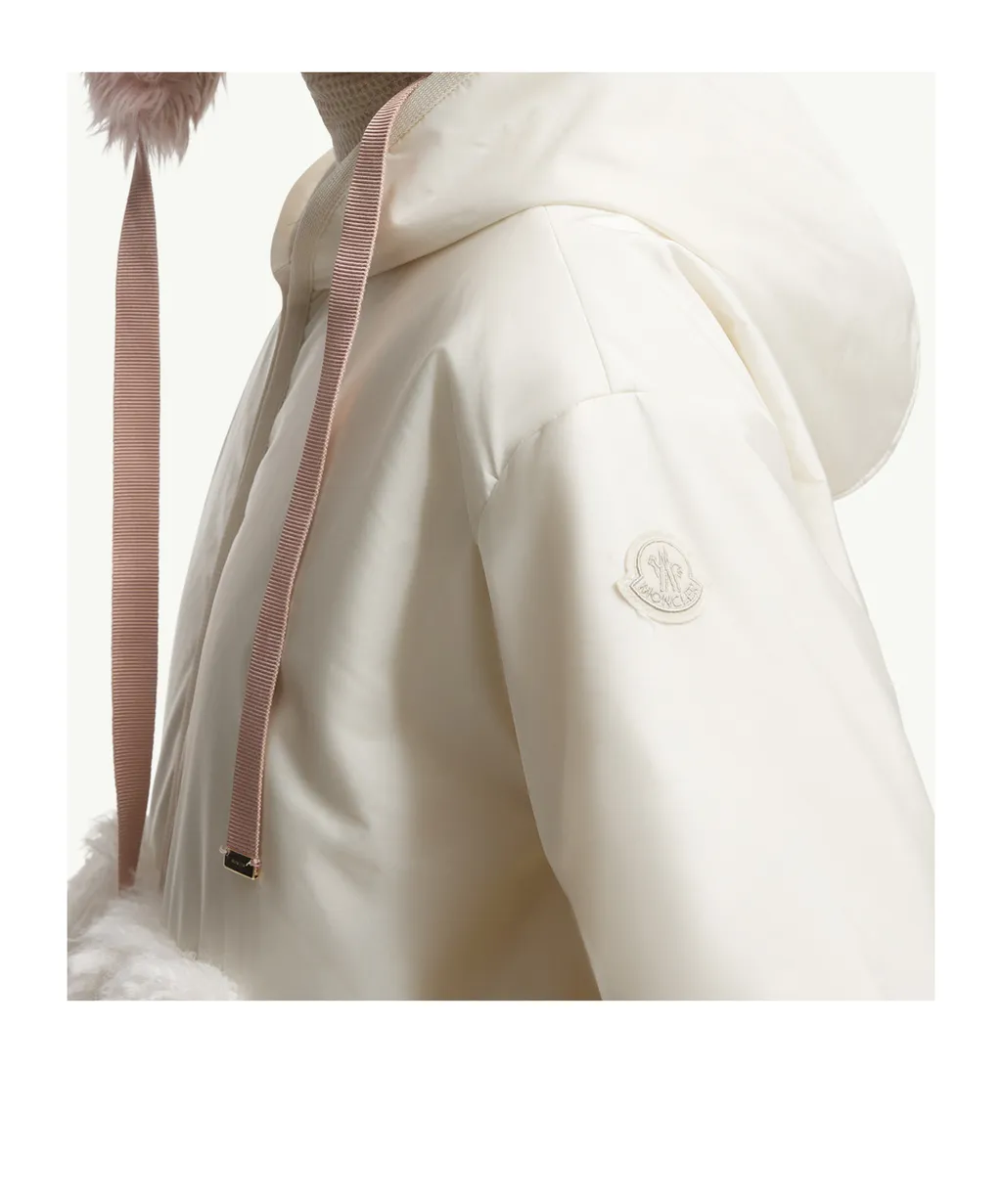 Moncler Teddy-Trimmed Padded Zip-Up Hoodie