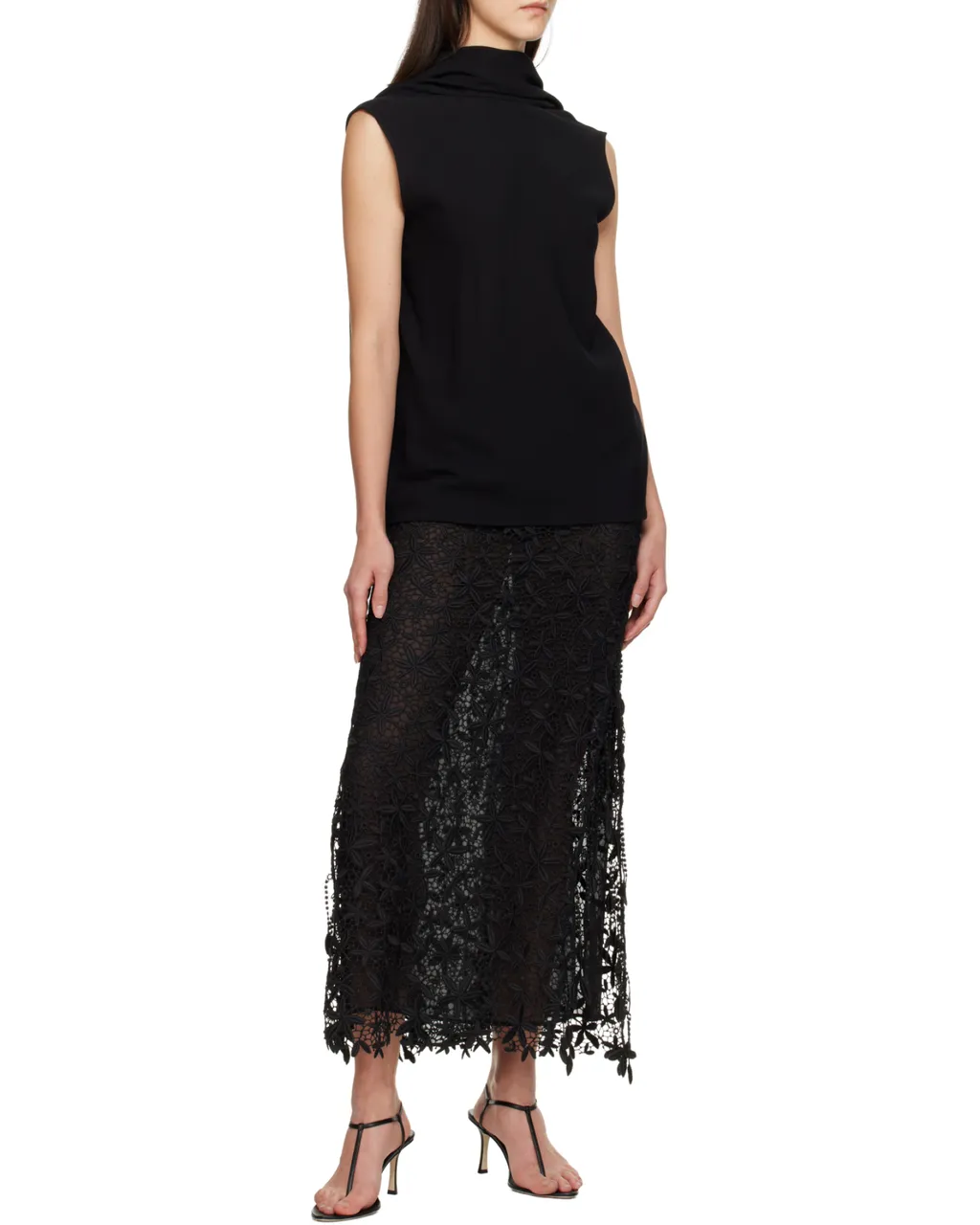Cocoon Cape Blouse Black