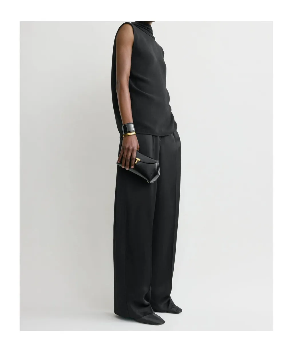 Cocoon Cape Blouse Black