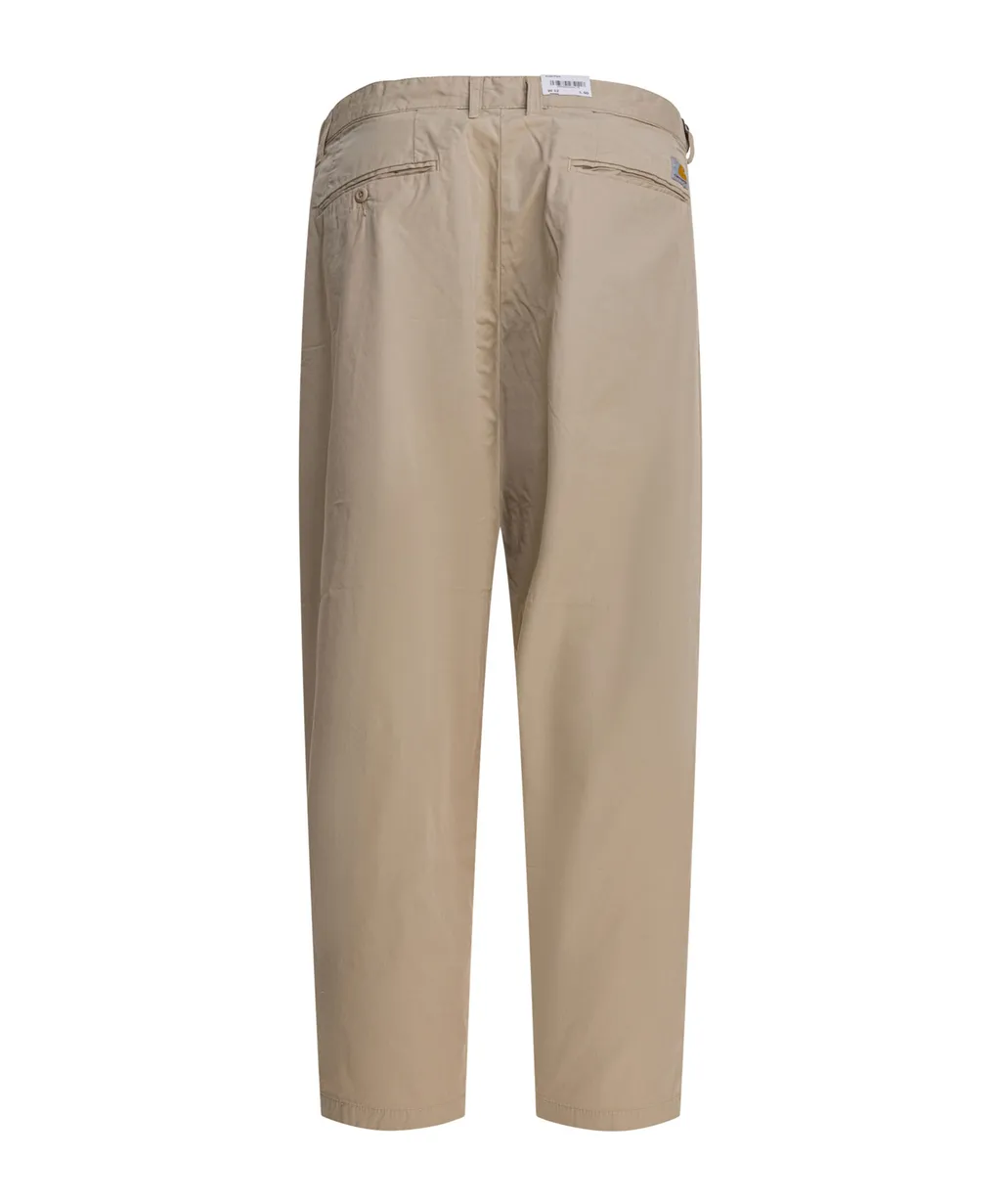 Pleated Cotton Trousers