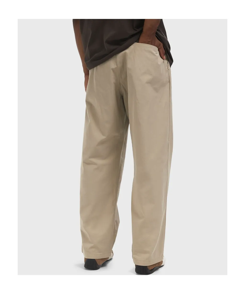 Pleated Cotton Trousers