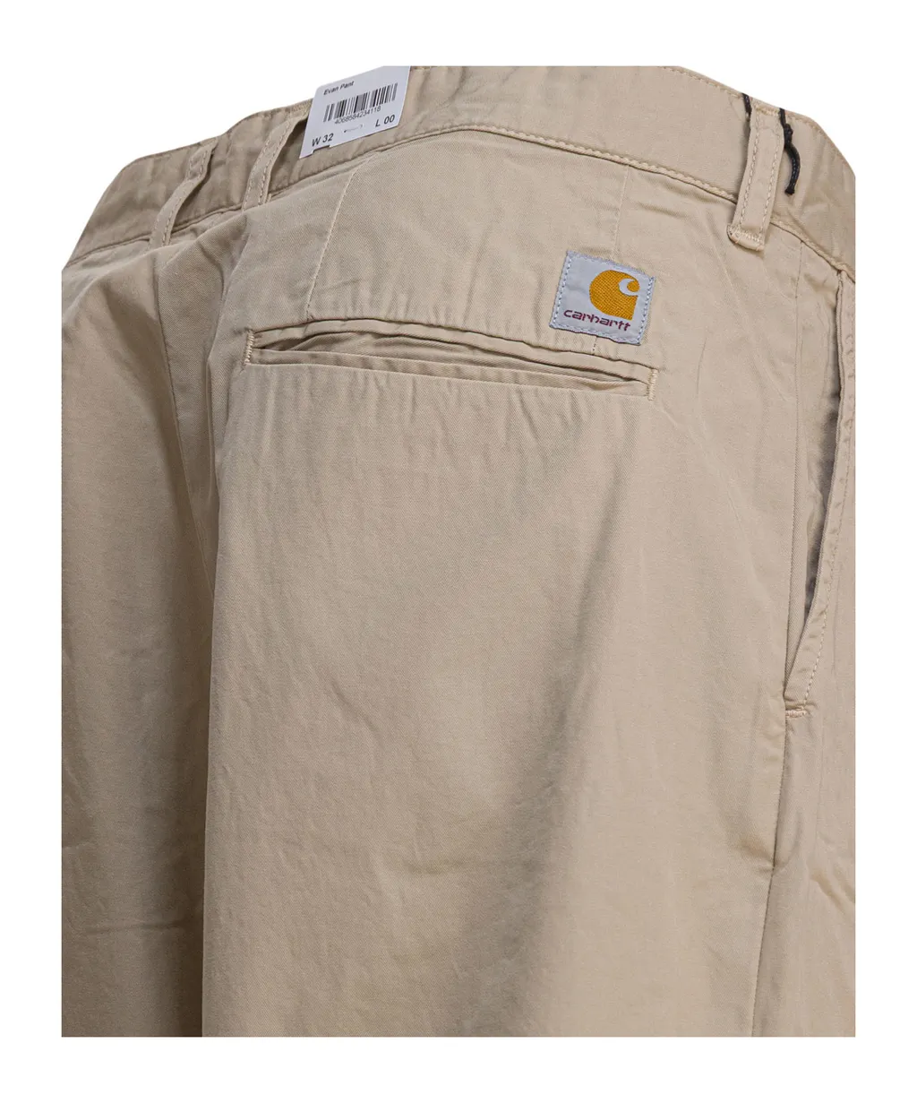 Pleated Cotton Trousers