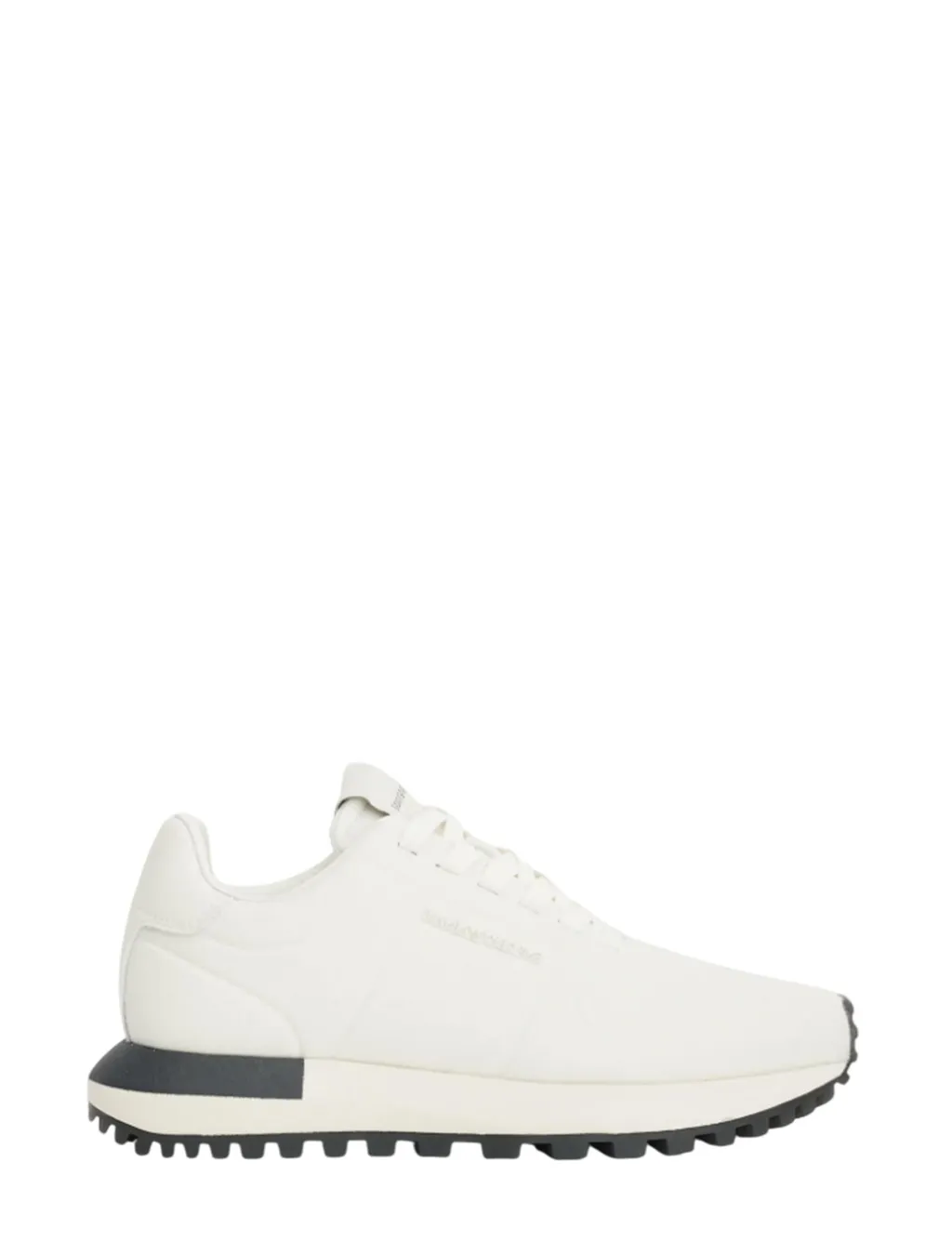 Emporio Armani Round Toe Lace-Up Sneakers