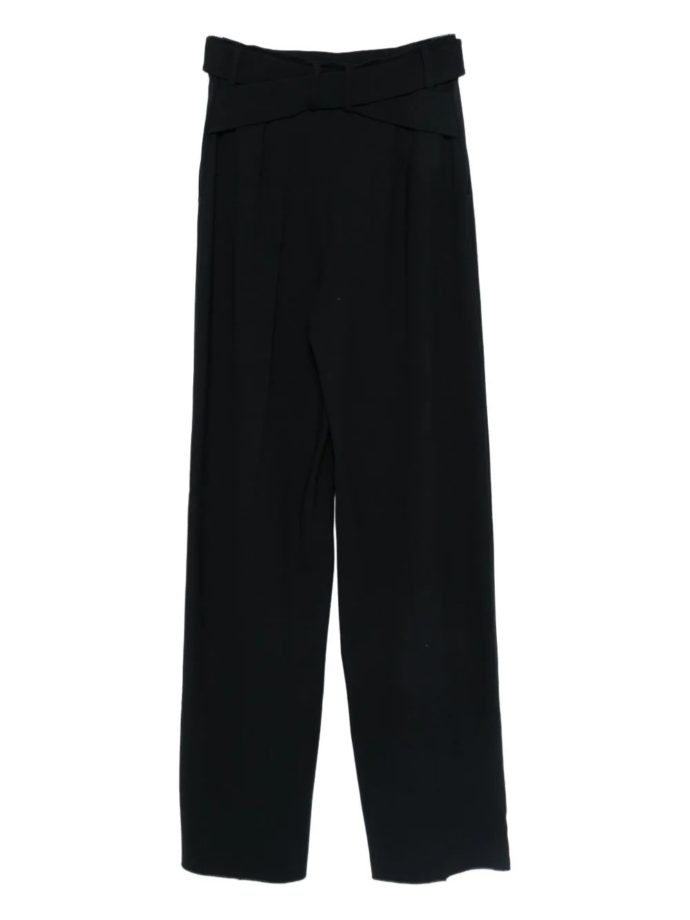 Emporio Armani Pleat Detailed Straight Leg Trousers