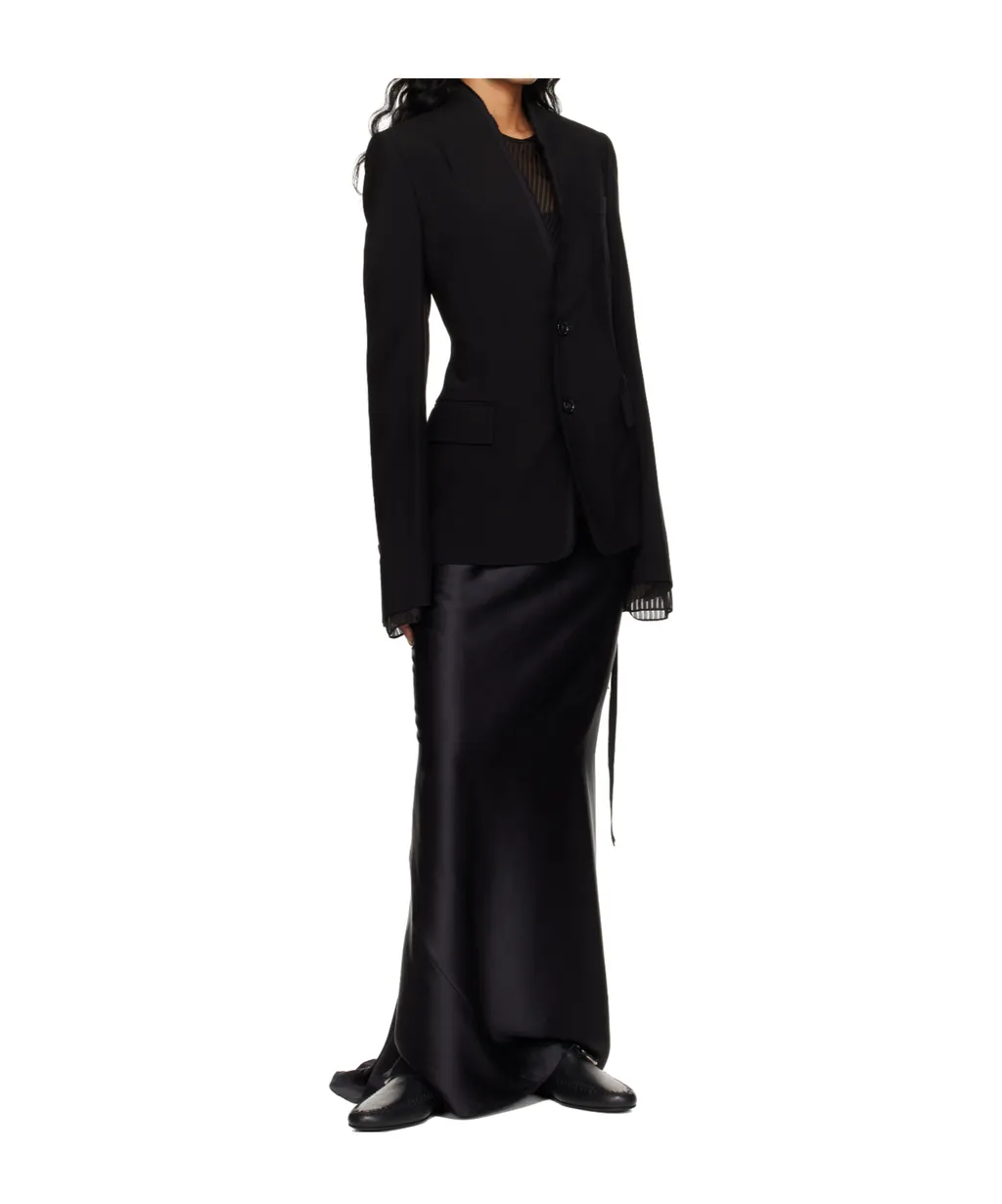 Sady Collarless Fitted Blazer