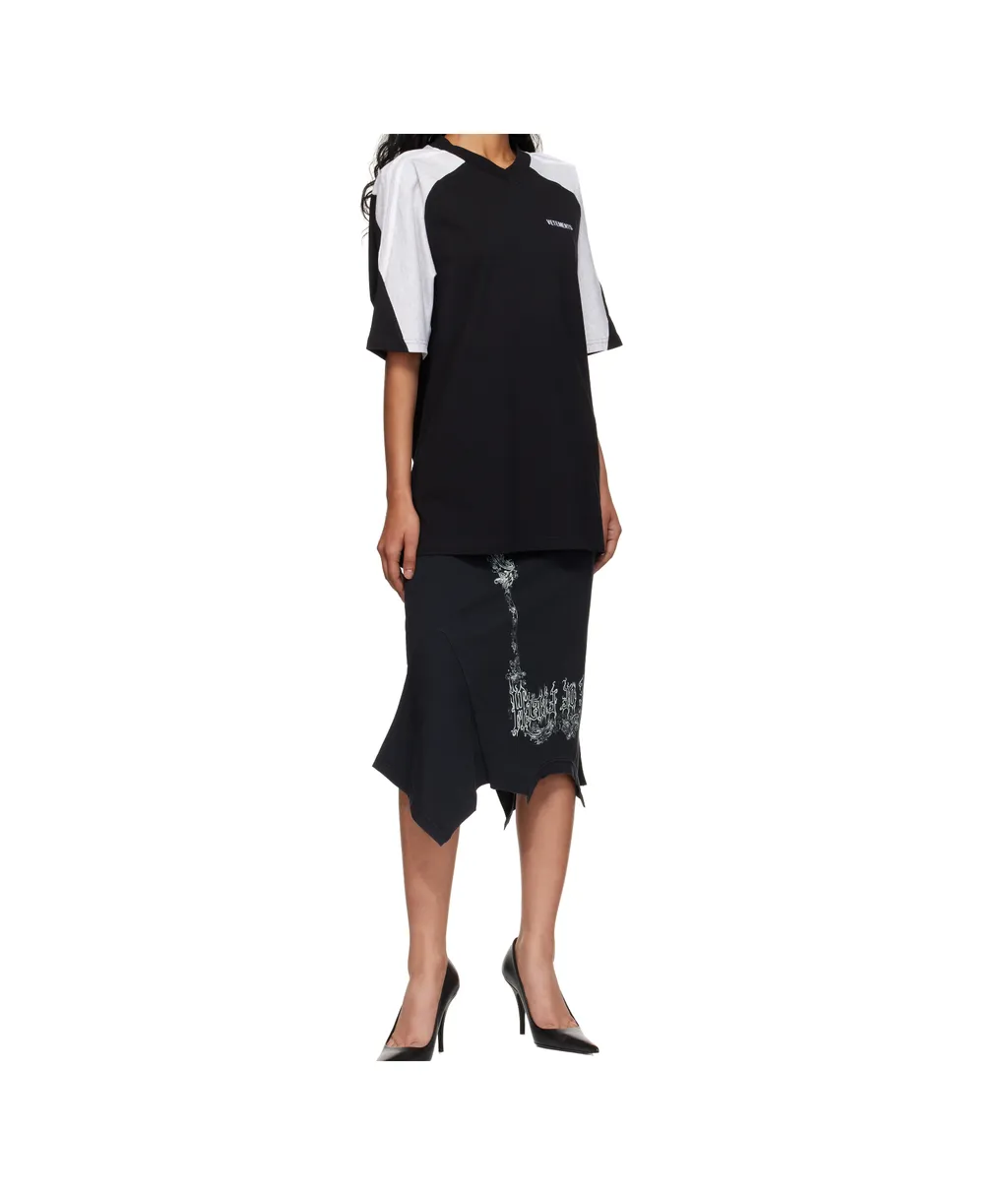 Hollow V-Neck T-Shirt