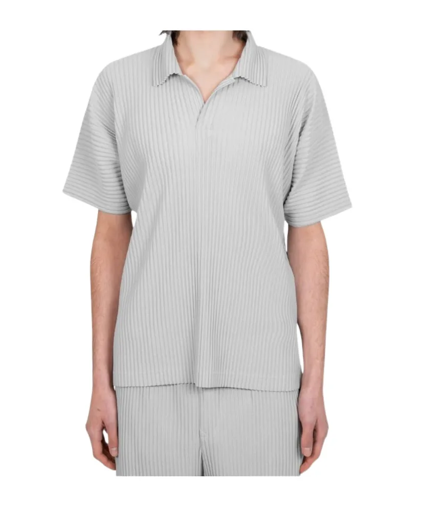 Pleated Polo Shirt