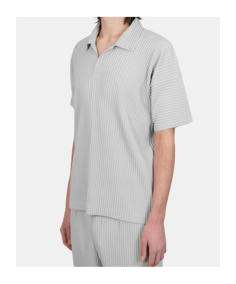 Pleated Polo Shirt