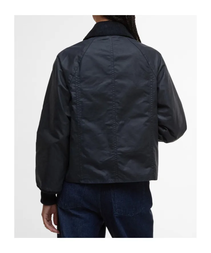 Barbour Cropped Beadnell Waxed Jacket