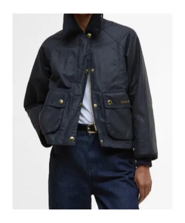 Barbour Cropped Beadnell Waxed Jacket