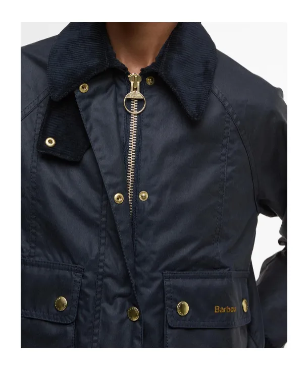 Barbour Cropped Beadnell Waxed Jacket