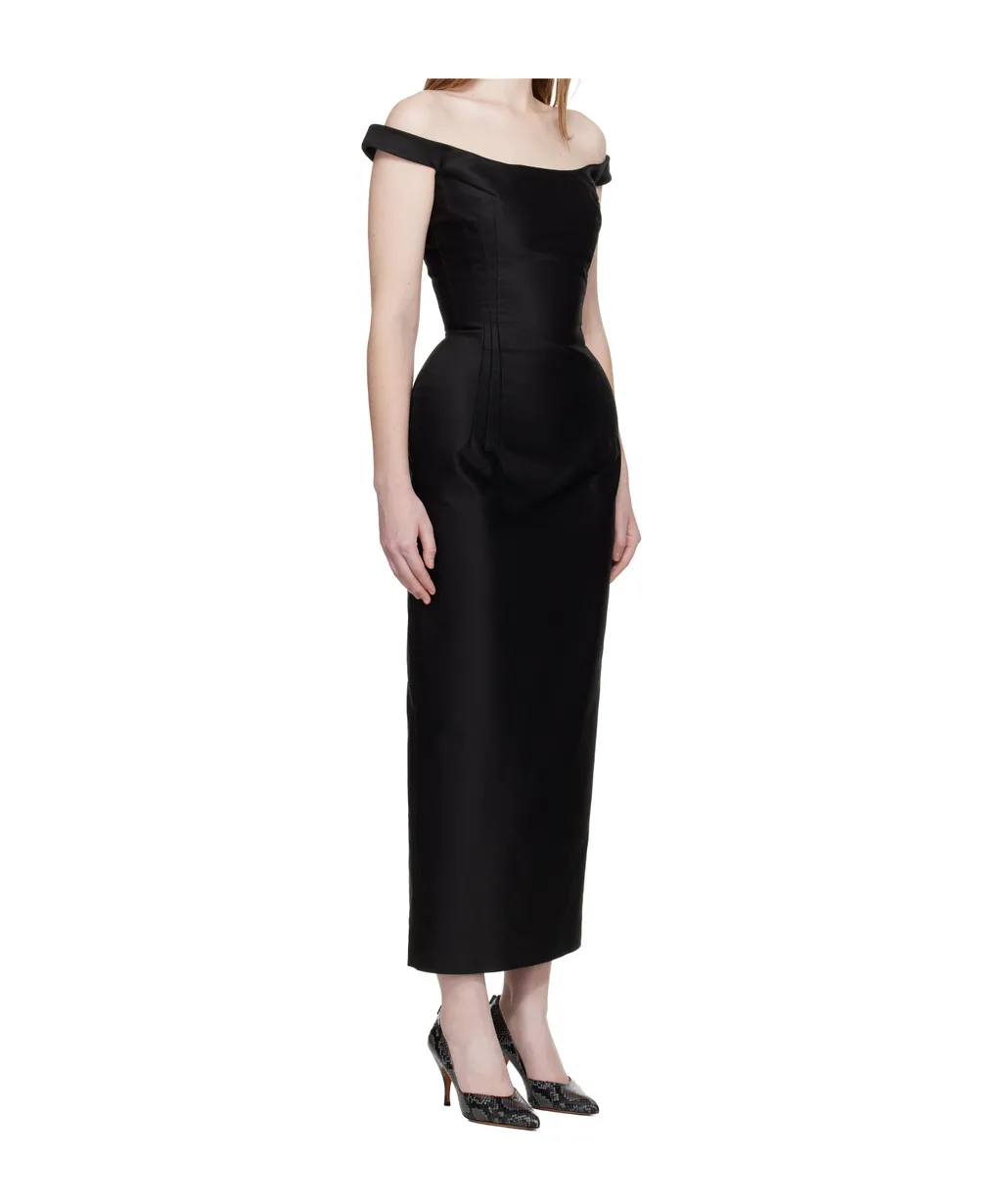 Off-Shoulder Padded Dress