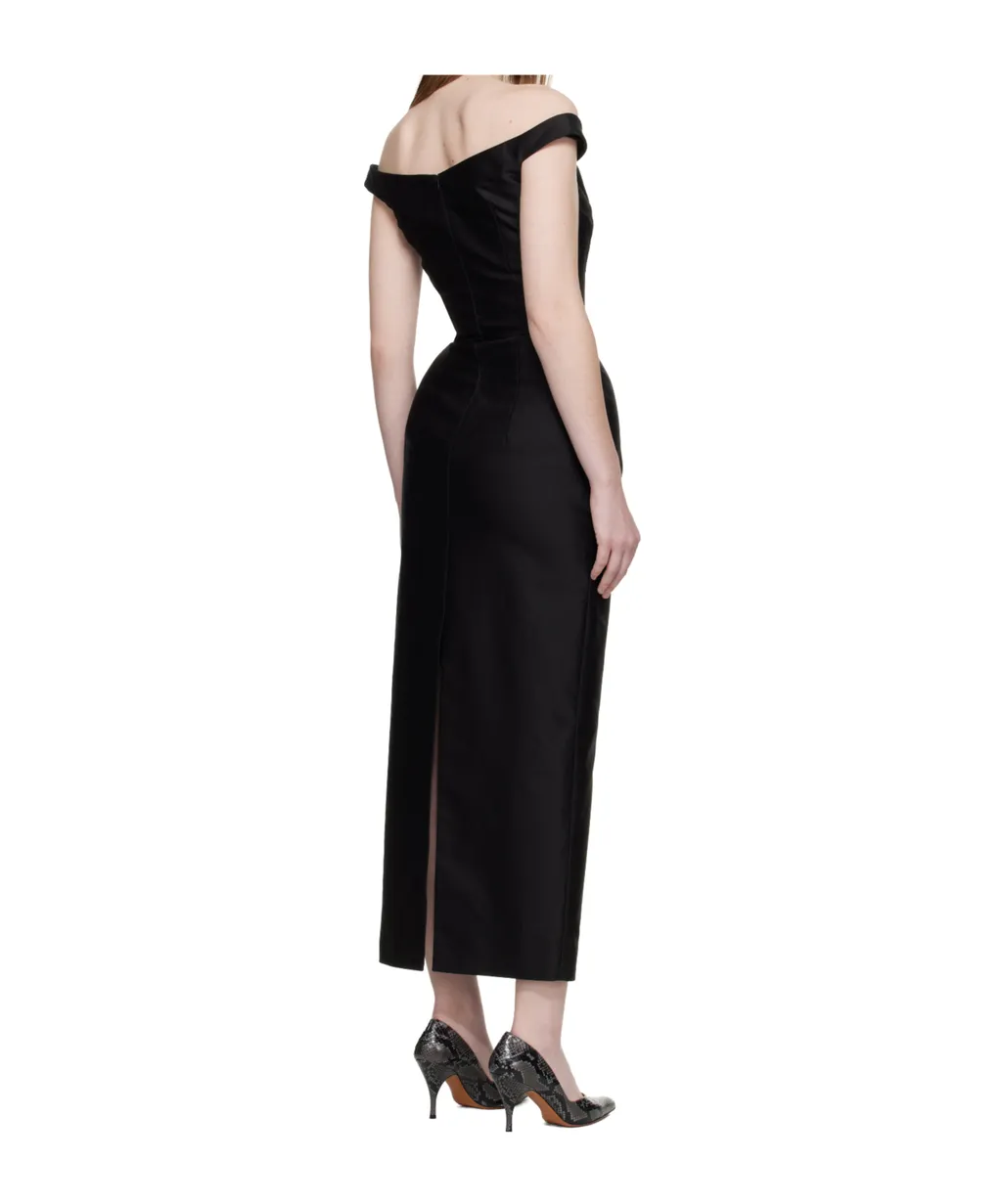 Off-Shoulder Padded Dress