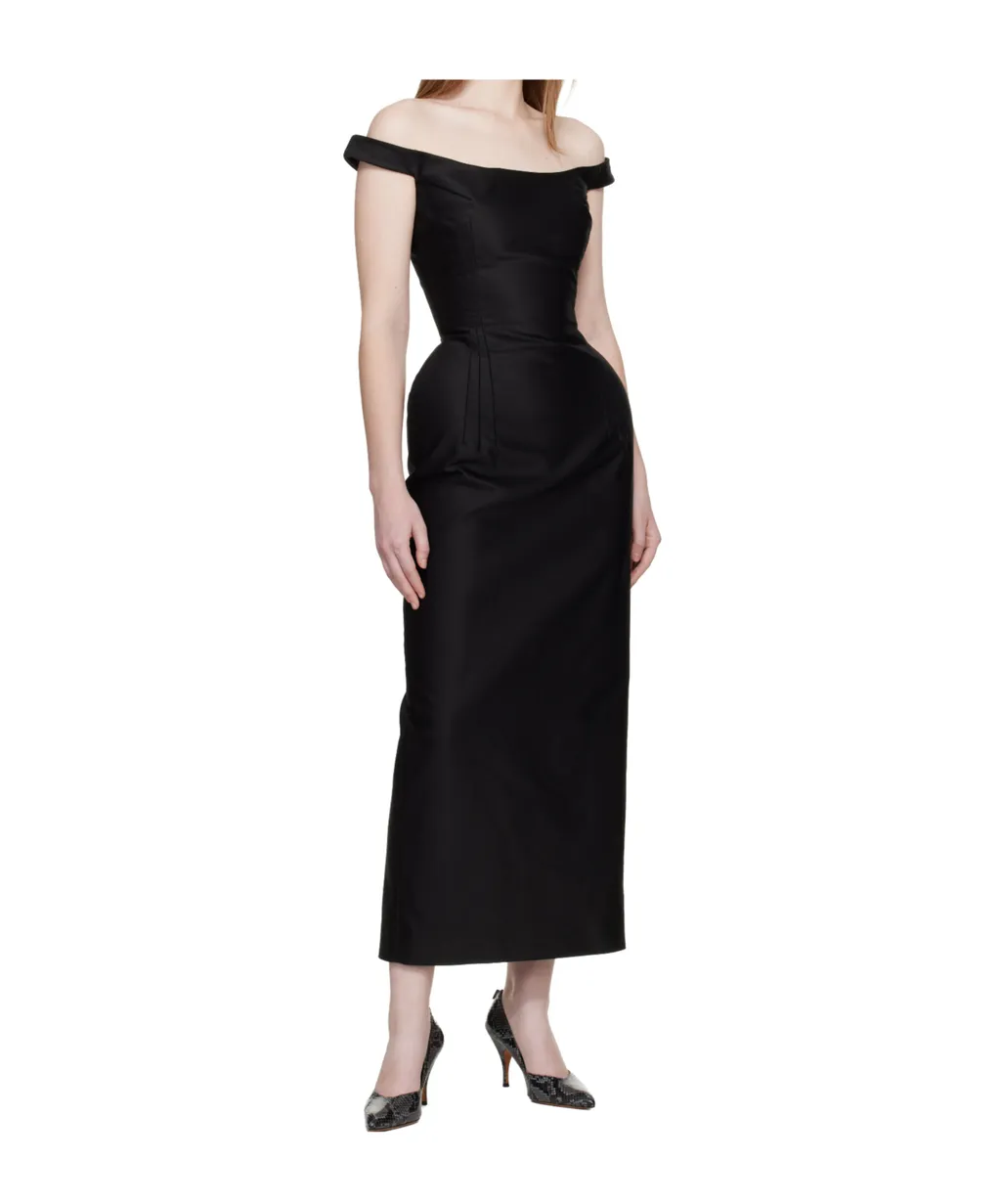 Off-Shoulder Padded Dress