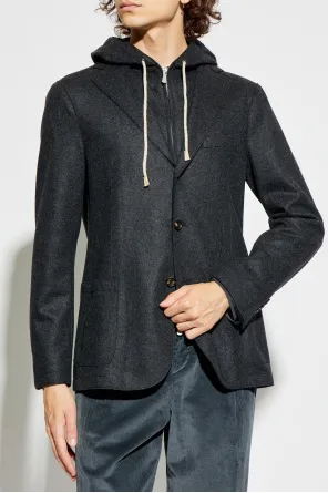 Blazer With Detachable Hood