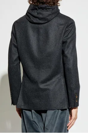 Blazer With Detachable Hood
