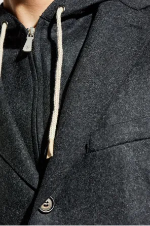 Blazer With Detachable Hood