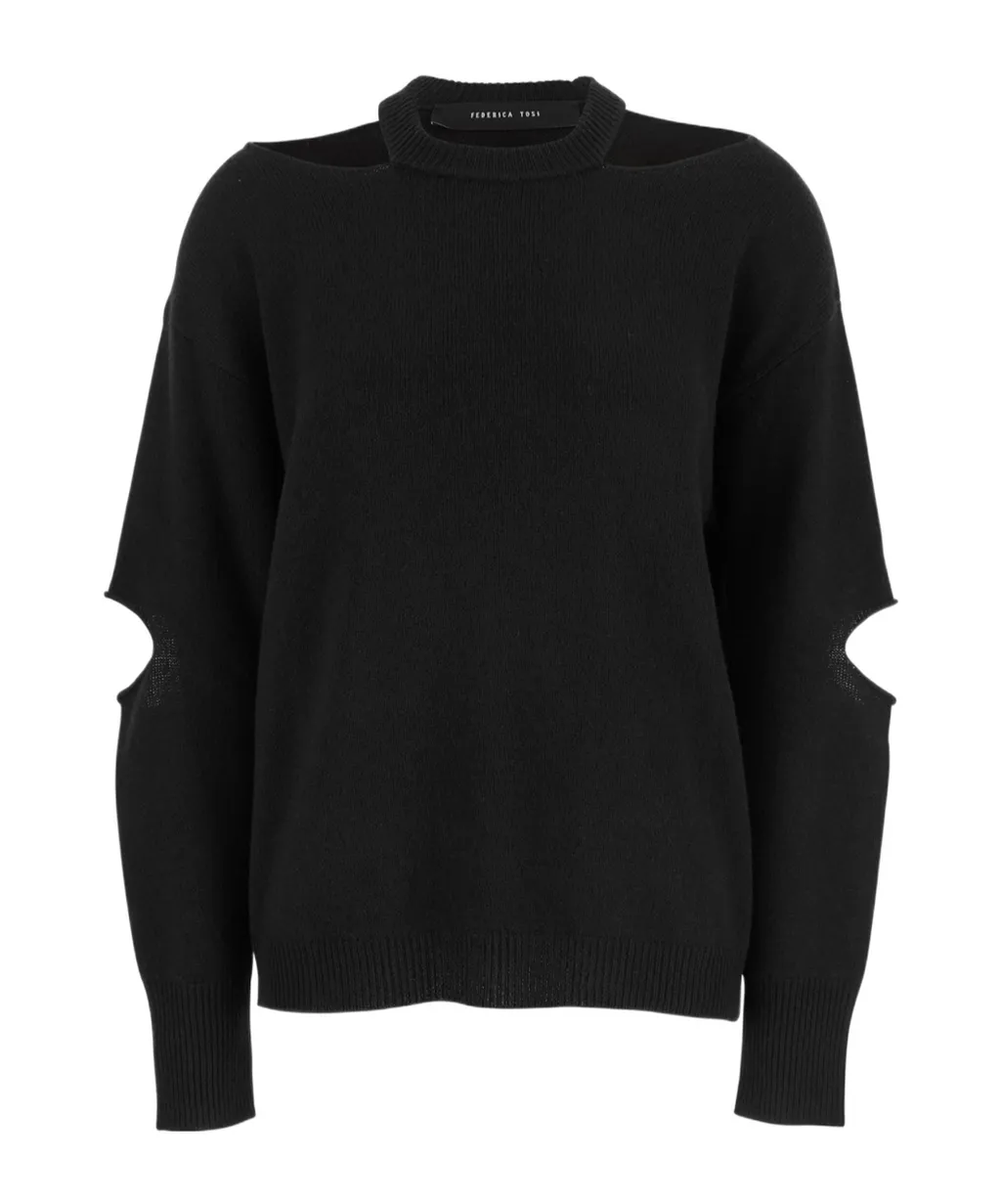 Federica Tosi Cut-Out Ribbed Knitwear