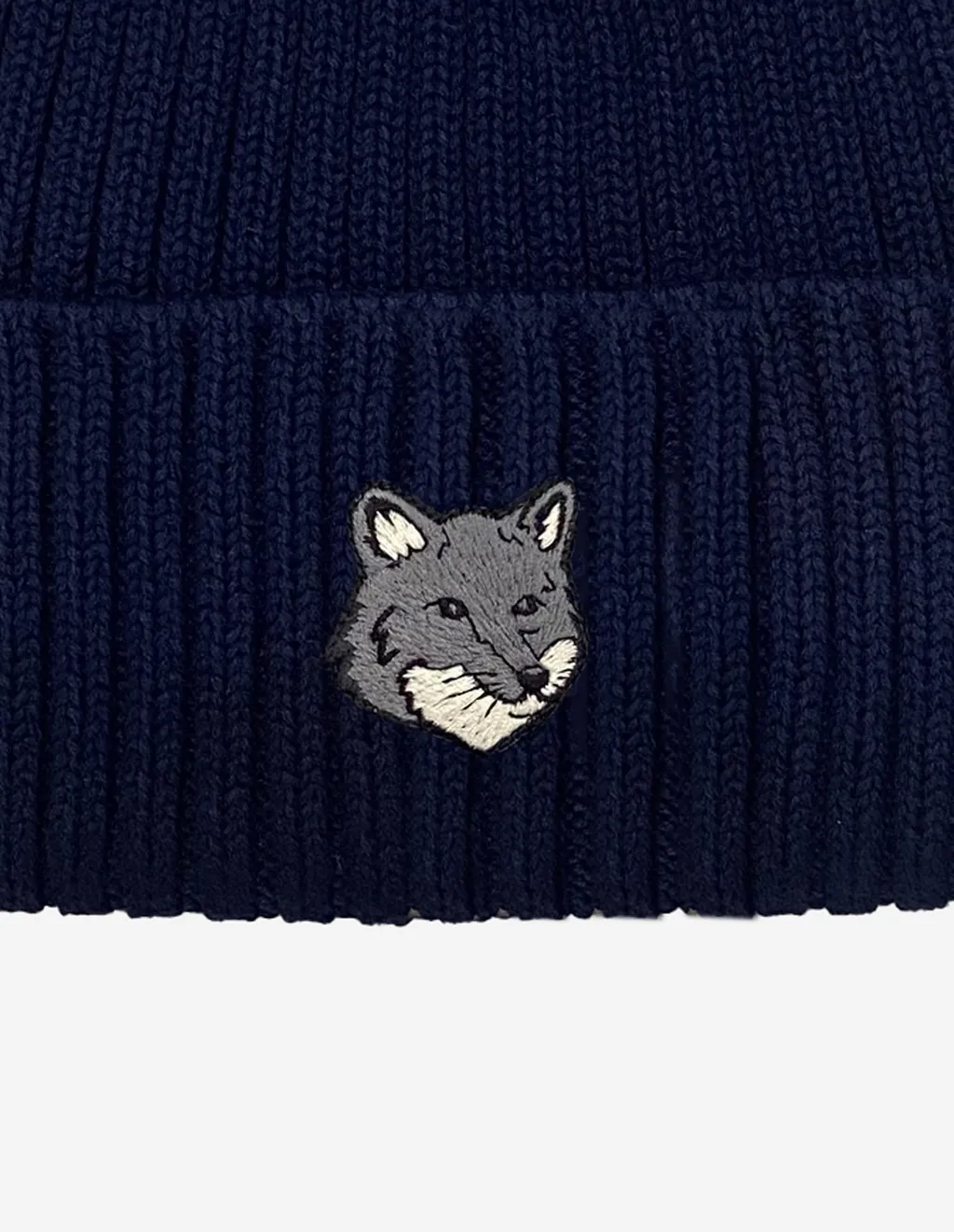 Maison Kitsuné Fox Head Large Beanie