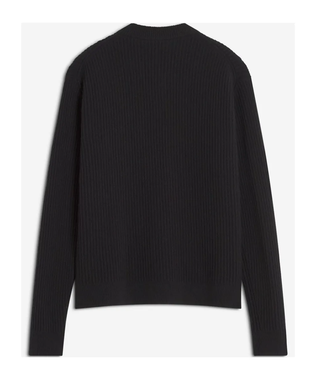 Maison Kitsuné Fox Head Ribbed Cardigan
