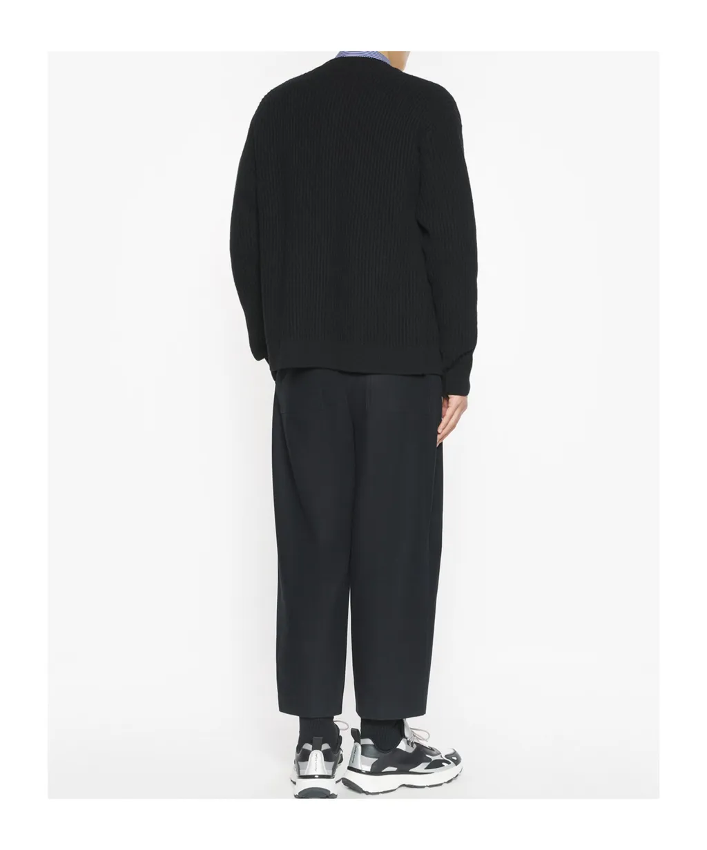 Maison Kitsuné Fox Head Ribbed Cardigan