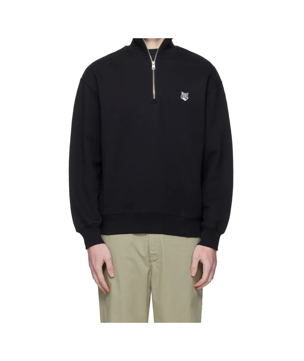 Maison Kitsuné Fox Head Half-Zip Sweatshirt