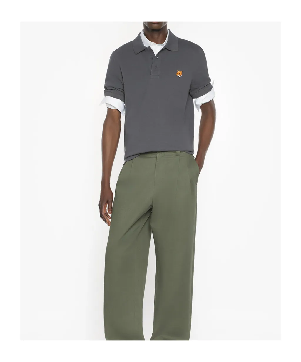 Maison Kitsun Fox Head Polo Shirt