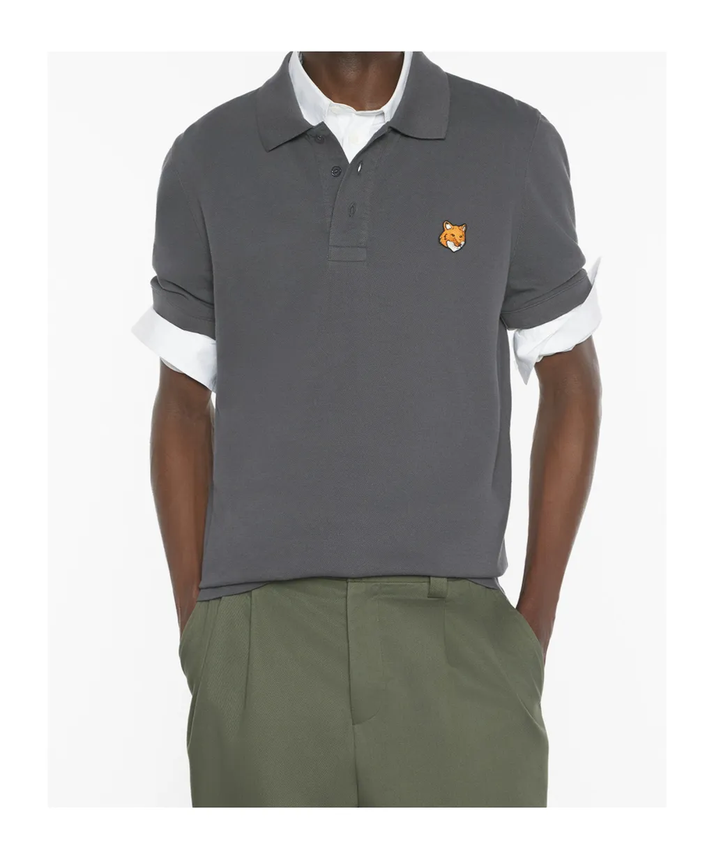 Maison Kitsun Fox Head Polo Shirt