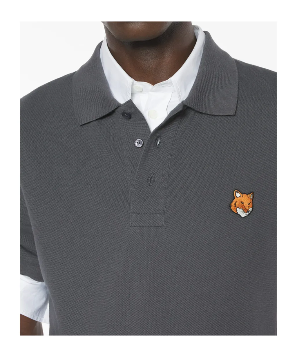 Maison Kitsun Fox Head Polo Shirt