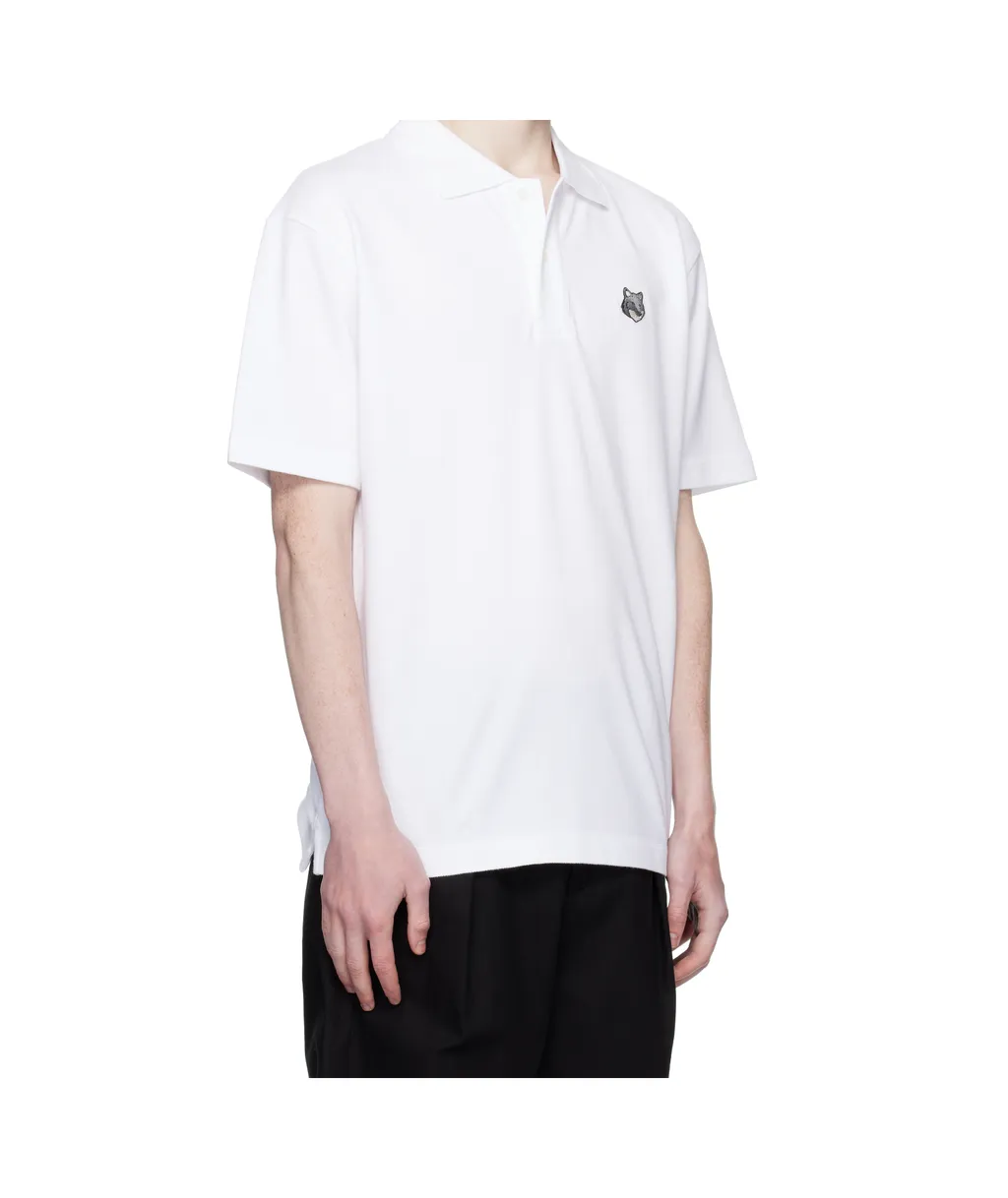 Bold Fox Head Patch Polo Shirt
