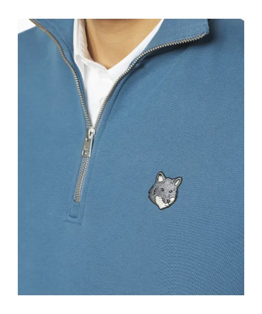 Maison Kitsuné Fox Head Half-Zip Sweatshirt