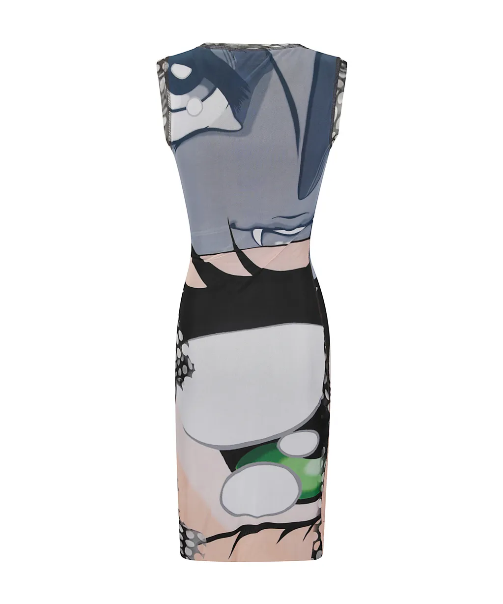 Ottolinger Julien Ceccaldi Printed Midi Dress